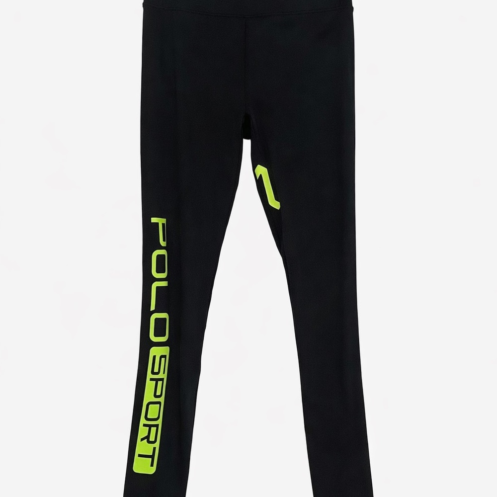 Ralph Lauren Y2K Polo Sport Performance P67 Size L Compression Tights Leggings